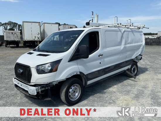 (China Grove, NC) 2024 Ford Transit-250 Cargo Van Runs & Moves) (Dash Warning Light On, Collision Is