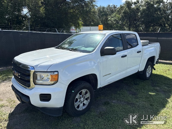 (Tampa, FL) 2017 GMC Canyon Pickup Truck, City of Oldsmar Unit Runs & Moves)(FL Residents Purchasing