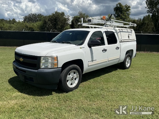 (Tampa, FL) 2012 Chevrolet Silverado Hybrid Crew-Cab Pickup Truck Runs & Moves) (Dash Warning Indica