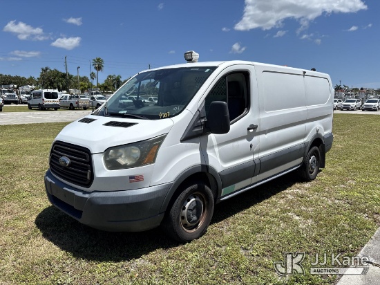 (Riviera Beach, FL) 2016 Ford Transit-250 Cargo Van Runs & Moves) (Dash Warning Indicators On, Winds