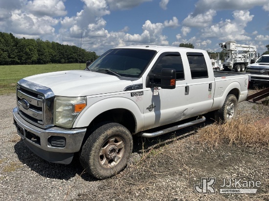 (Beulaville, NC) 2016 Ford F250 4x4 Extended-Cab Pickup Truck Not Running, Condition Unknown, Exteri