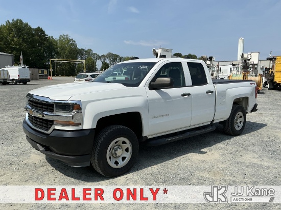 (China Grove, NC) 2019 Chevrolet Silverado 1500 4X4 Extended-Cab Pickup Truck Duke Unit) (Runs & Mov