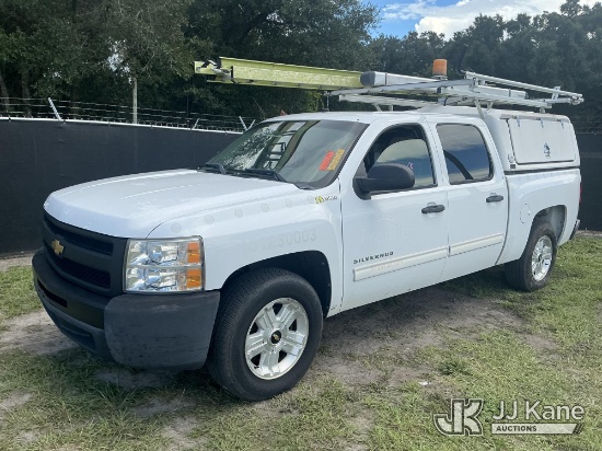 (Tampa, FL) 2012 Chevrolet Silverado Hybrid Crew-Cab Pickup Truck Runs & Moves) (Dash Warning Indica