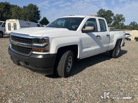 (Chester, VA) 2018 Chevrolet Silverado 1500 4x4 Extended-Cab Pickup Truck Runs & Moves) (Engine Perf