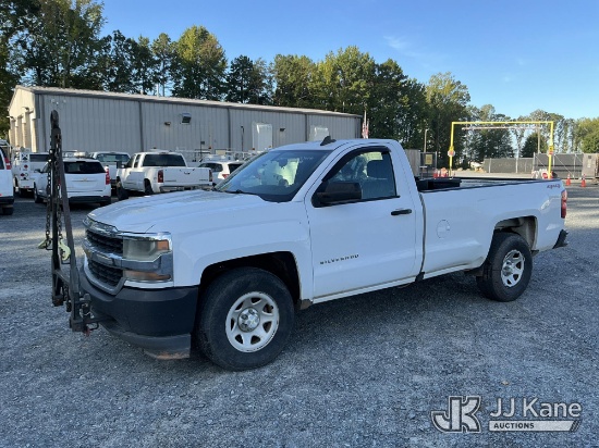 (China Grove, NC) 2016 Chevrolet Silverado 1500 4x4 Pickup Truck Runs & Moves