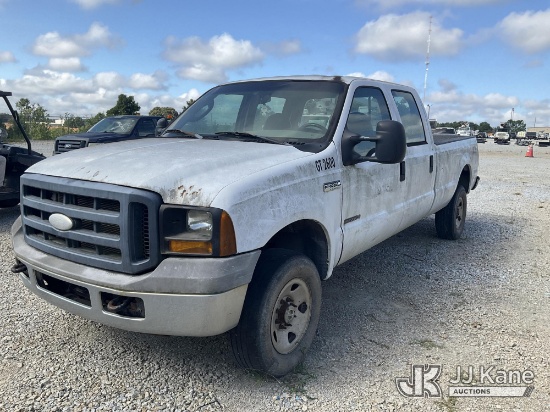 (Villa Rica, GA) 2006 Ford F-350 SD Crew-Cab Pickup Truck Not Running, Condition Unknown, Dash Warni