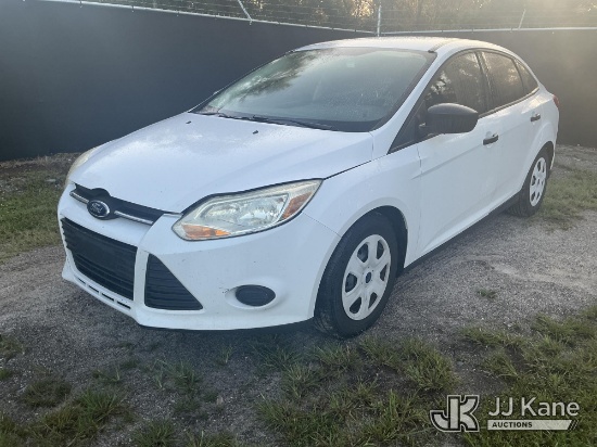 (Tampa, FL) 2012 Ford Focus S 4-Door Sedan, State of Florida Unit Runs & Moves) (Dash Warning Indica