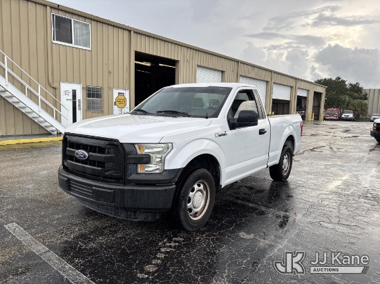 (West Palm Beach, FL) 2016 Ford F150 Pickup Truck Runs & Moves, Lift Gate Operates) (FL Residents Pu