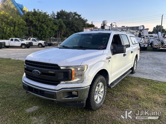 (Riviera Beach, FL) 2018 Ford F150 4x4 Crew-Cab Pickup Truck Runs & Moves) (Seller States: Transmiss