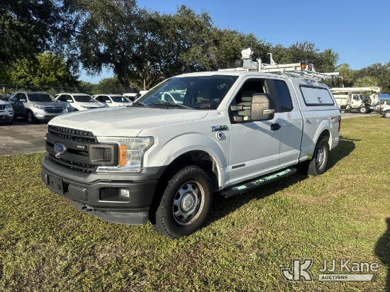 (Riviera Beach, FL) 2018 Ford F150 4x4 Extended-Cab Pickup Truck Runs & Moves) (Dash Warning Indicat