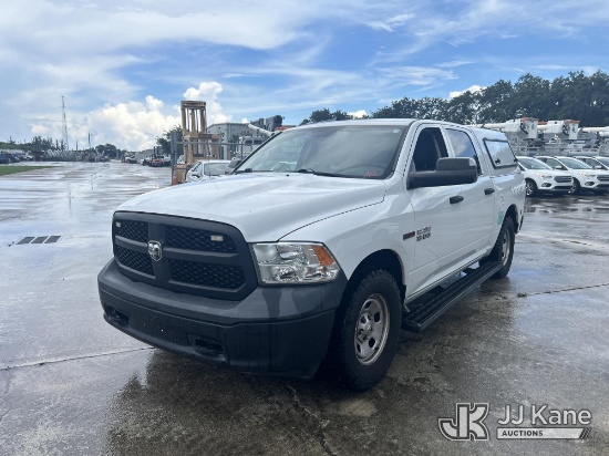 (Riviera Beach, FL) 2016 Ram 1500 4x4 Crew-Cab Pickup Truck Runs & Moves) (Dash Warning Indicators O