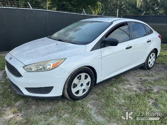 (Tampa, FL) 2016 Ford Focus S 4-Door Sedan, State of Florida Unit Runs & Moves) (Dash Warning Indica