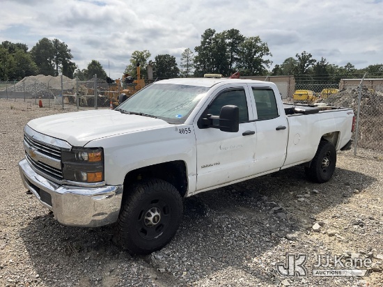 (Chester, VA) 2015 Chevrolet Silverado 2500HD 4X4 Extended-Cab Pickup Truck Not Running, Condition U