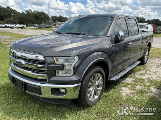 (Tampa, FL) 2016 Ford F-150 Crew-Cab Pickup Truck CNG Only) (Not Running, Condition Unknown