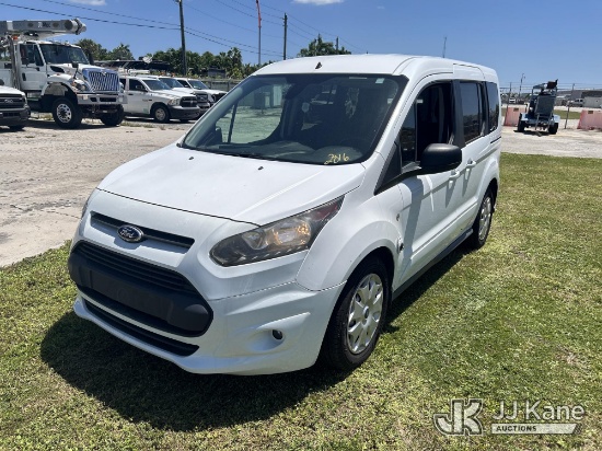 (Riviera Beach, FL) 2014 Ford Transit Connect Mini Passenger Van Runs & Moves) (Exterior Defect-Rear