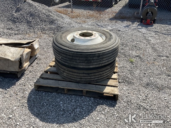 (Verona, KY) (2) Continental 11R225 Tires & Wheels NOTE: This unit is being sold AS IS/WHERE IS via