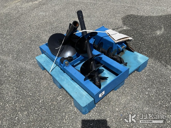 (Wildwood, FL) Skid steer auger attachments & Digger motor 14 in. auger 12 in. auger 8 in. auger (Ne