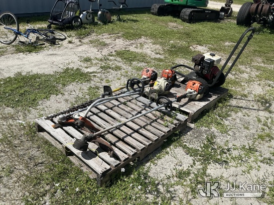 (Tampa, FL) Pallet of Stihl Handheld Lawn Equipment & (1) Pressure Washer (Condition Unknown) NOTE:
