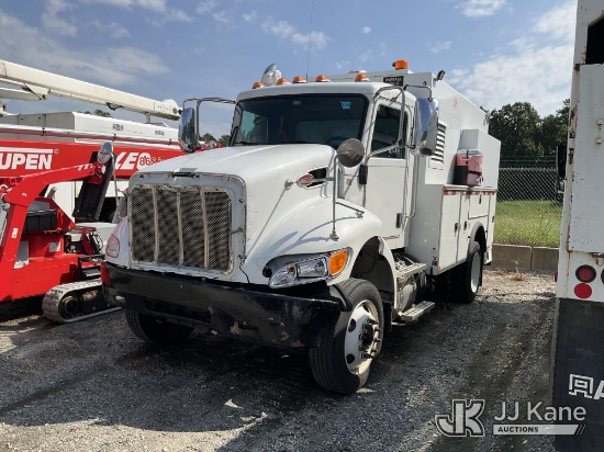 (Chester, VA) 2017 Peterbilt 337 Enclosed Utility Truck Runs) (Collision Issues, Drivetrain Componen