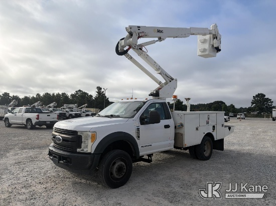 (Villa Rica, GA) Altec AT37G, Articulating & Telescopic Bucket Truck mounted behind cab on 2017 Ford