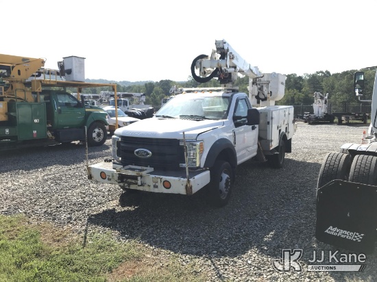 (Mount Airy, NC) Altec AT37G, Articulating & Telescopic Bucket Truck mounted behind cab on 2017 Ford