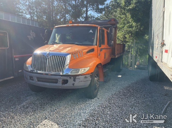 (Villa Rica, GA) 2006 International 4300 Crew-Cab Dump Flatbed Truck Not Running, Condition Unknown