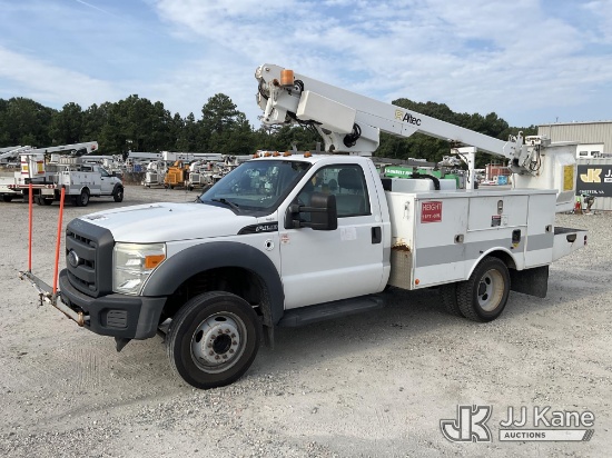 (Chester, VA) Altec AT200-A, Telescopic Non-Insulated Bucket Truck mounted behind cab on 2013 Ford F