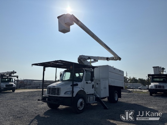(West Monroe, LA) Terex XT PRO 56, Over-Center Bucket Truck mounted behind cab on 2020 Freightliner