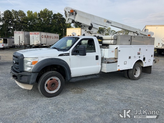 (China Grove, NC) Altec AT200A, Telescopic Non-Insulated Bucket Truck mounted behind cab on 2012 For