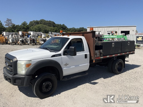 (Chester, VA) 2016 Ford F450 Flatbed Truck Runs & Moves) (Dash Warning Indicator On