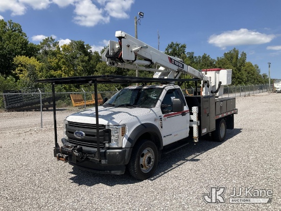 (Verona, KY) Terex/HiRanger LT40, Articulating & Telescopic Bucket Truck rear mounted on 2019 Ford F