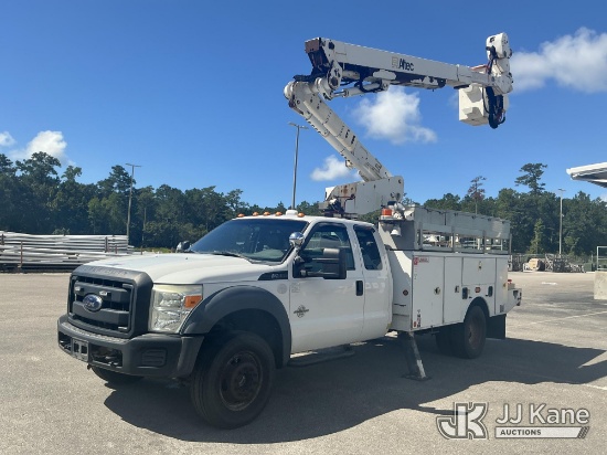 (Supply, NC) Altec AT40-MH, Articulating & Telescopic Material Handling Bucket Truck mounted behind