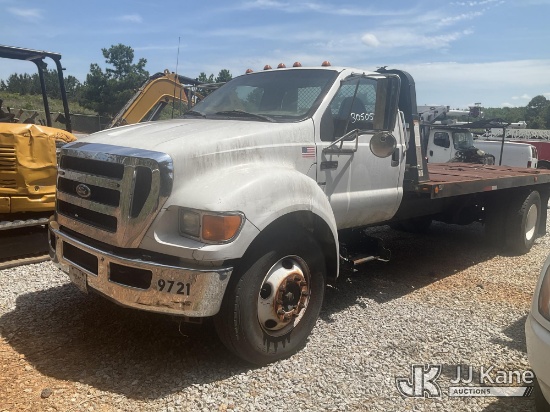 (Villa Rica, GA) 2005 Ford F-650 Roll Back Truck Not Running, Condition Unknown, No Battery