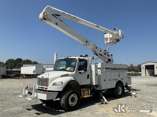 (China Grove, NC) Altec AA55E-MH, Material Handling Bucket Truck rear mounted on 2013 Freightliner M