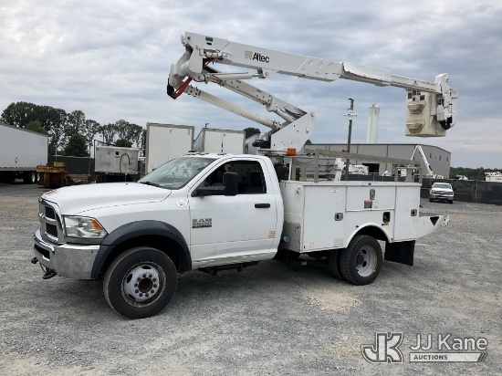 (China Grove, NC) Altec AT37G, Articulating & Telescopic Bucket Truck mounted behind cab on 2016 RAM