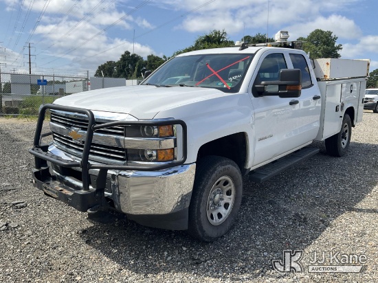 (Chester, VA) 2018 Chevrolet Silverado 3500HD 4x4 Extended-Cab Service Truck Runs & Moves