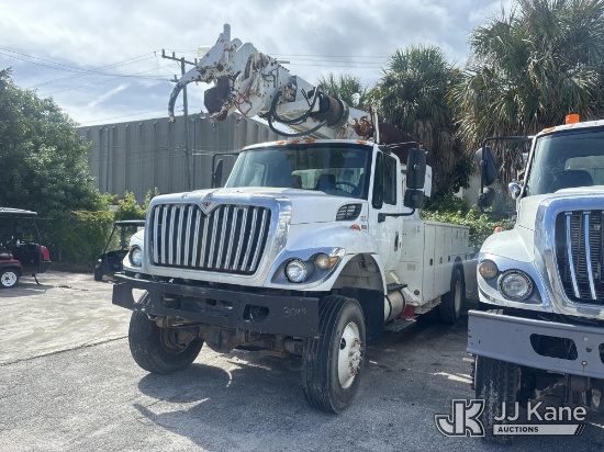 (West Palm Beach, FL) Altec DM47TR, Digger Derrick rear mounted on 2013 International 7300 Service T