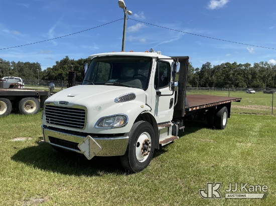 (Tampa, FL) 2016 Freightliner M2 106 Flatbed Truck Runs & Moves) (FL Residents Purchasing Titled Ite