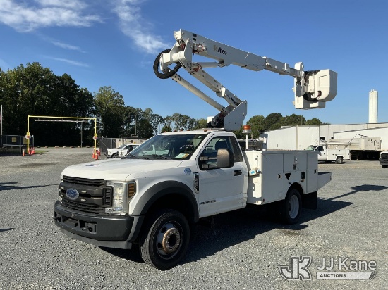 (China Grove, NC) Altec AT37G, Articulating & Telescopic Bucket Truck mounted behind cab on 2019 For