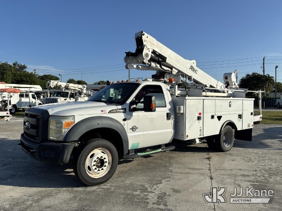 (Riviera Beach, FL) Altec AT40M, Articulating & Telescopic Material Handling Bucket Truck mounted be