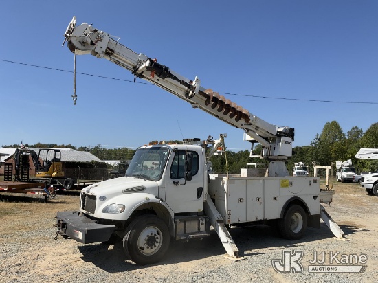 (Roxboro, NC) Altec DM47-BR, Digger Derrick rear mounted on 2017 Freightliner M2 106 Utility Truck R