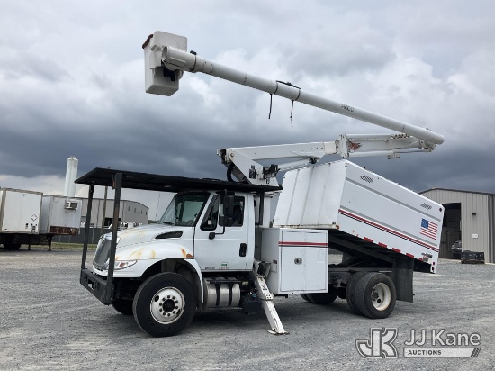 (China Grove, NC) Altec LR756, Over-Center Bucket Truck mounted behind cab on 2017 International Dur