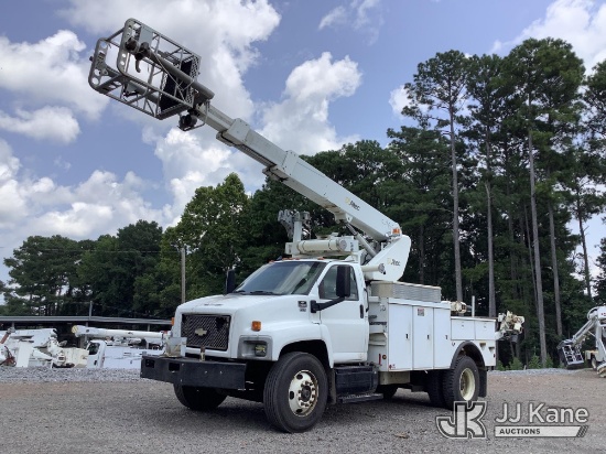 (Graysville, AL) Altec AP45A, Telescopic Cable Placing Bucket Truck center mounted on 2007 Chevrolet