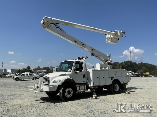 (China Grove, NC) Altec AA55E-MH, Material Handling Bucket Truck rear mounted on 2012 Freightliner M
