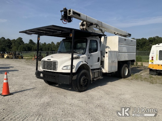 (Chester, VA) Terex XTPRO56, Over-Center Bucket Truck mounted behind cab on 2018 Freightliner M2 106