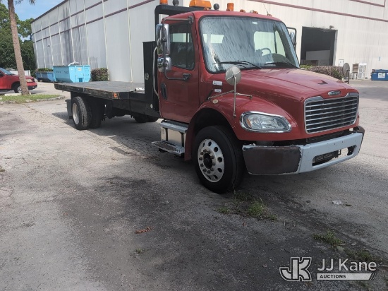 (Port Saint Lucie, FL) 2018 Freightliner M2 Flatbed/Service Truck Runs & Moves