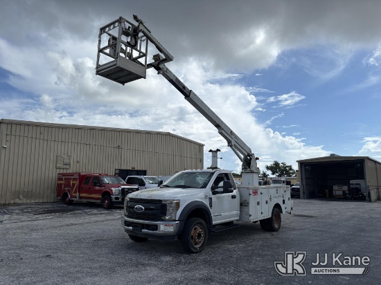 (West Palm Beach, FL) Posi Plus 700-40, Telescopic Cable Placing Bucket Truck rear mounted on 2019 F