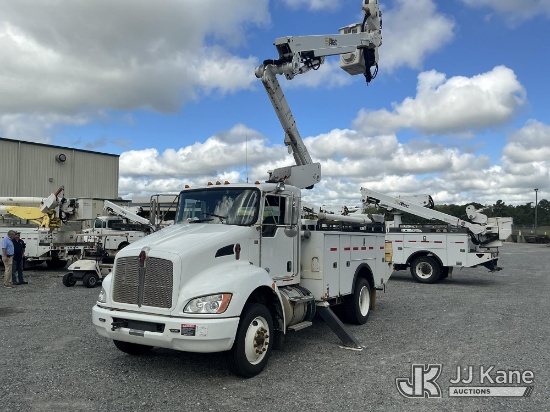 (Alma, GA) Altec AT40-MH, Articulating & Telescopic Material Handling Bucket Truck mounted behind ca