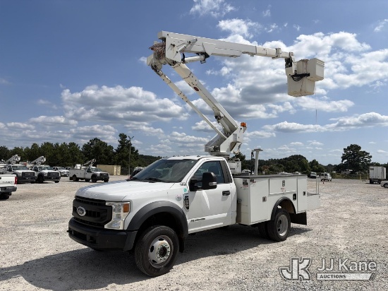 (Villa Rica, GA) Terex LT40, Articulating & Telescopic Bucket Truck mounted behind cab on 2020 Ford