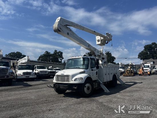 (Albertville, AL) Altec AA55E, Material Handling Bucket Truck rear mounted on 2015 Freightliner M2 1
